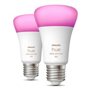 Hue WCA 6.5W A60 E27, 2pcs pack | E27 | 6.5 W | RGBW 2000-6500K | Bluetooth and Zigbee