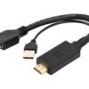 Cablexpert | Active 4K HDMI to DisplayPort Adapter | A-HDMIM-DPF-01 | Black | DisplayPort Female | HDMI Male (Type A) | 0.1 m