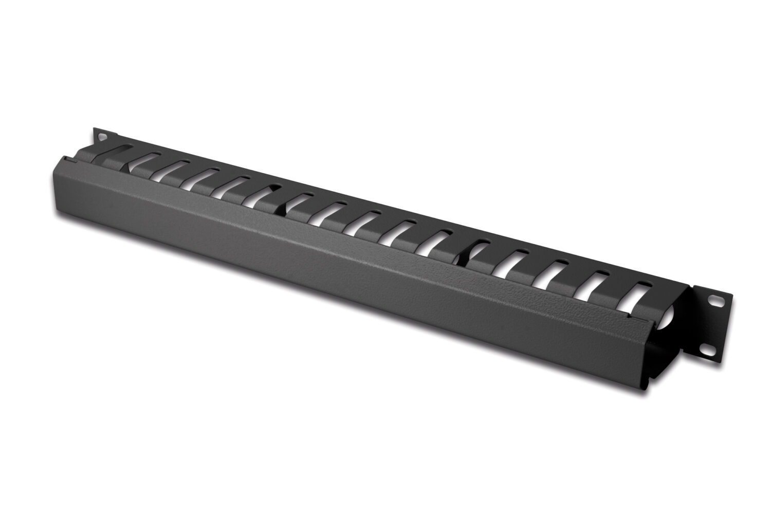 Digitus | 1U cable management cage detachable rear plate | DN-97617 | Black | For installation on the 483 mm (19“) profile rails