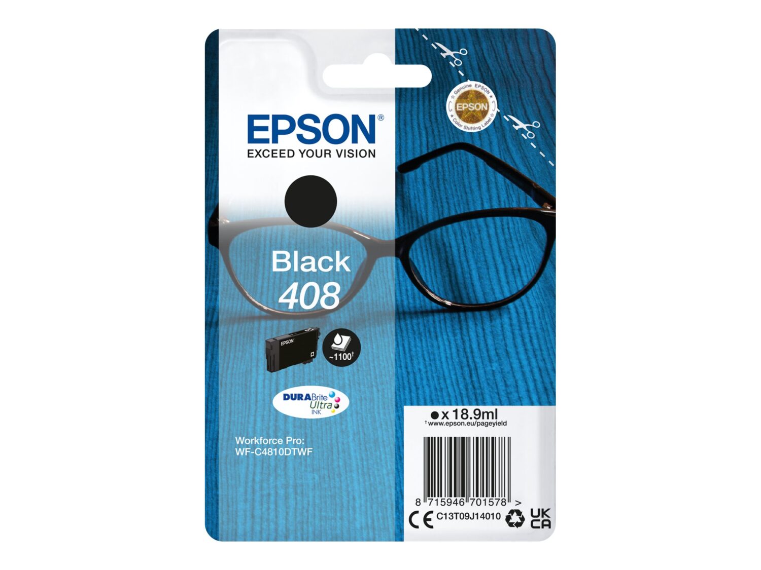 Epson DURABrite Ultra 408L | Ink cartrige | Black