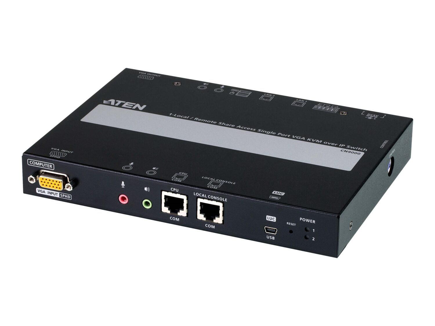 Aten | 1-Local/Remote Share Access Single Port VGA KVM over IP Switch | CN9000 | Warranty 24 month(s)