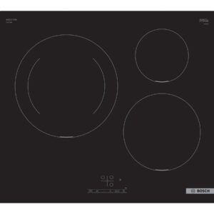 Bosch | PUJ611BB5E | Induction | Number of burners/cooking zones 3 | Touch | Timer | Black