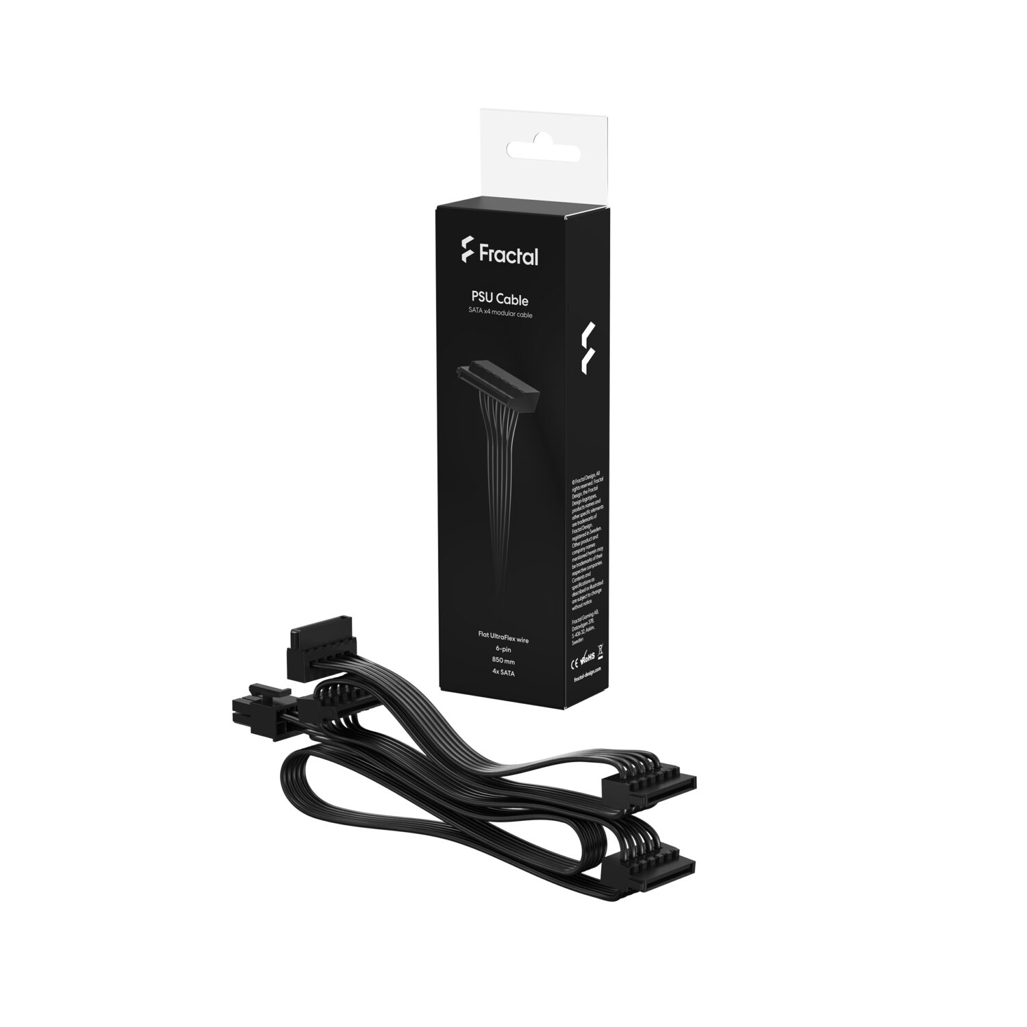 Fractal Design | SATA x4 Modular cable | FD-A-PSC1-003 | Flat UltraFlex cables