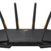 Dual Band WiFi 6 Gaming Router | TUF-AX3000 | 802.11ax | 2402+574 Mbit/s | 10/100/1000 Mbit/s | Ethernet LAN (RJ-45) ports 4 | Mesh Support Yes | MU-MiMO Yes | No mobile broadband | Antenna type 4xExternal | 1 x USB 3.2 Gen 1