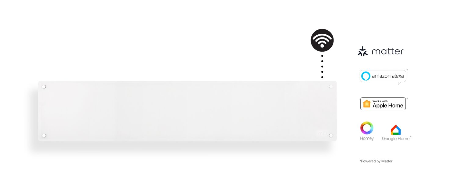 Mill Heater GL1000LWIFI3 WiFi Gen3 Panel Heater 1000 W Suitable for rooms up to 12-16 m² White IPX4