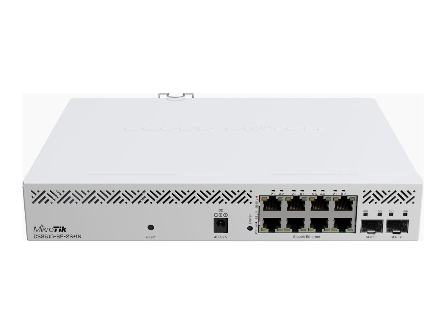 Cloud Router Switch | CSS610-8P-2S+IN | No Wi-Fi | 10/100/1000 Mbit/s | Ethernet LAN (RJ-45) ports 8 | Mesh Support No | MU-MiMO No | No mobile broadband