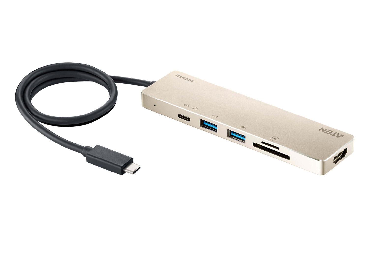 Aten UH3239 USB-C Multiport Mini Dock with Power Pass-Through | Aten | USB-C Multiport Mini Dock with Power Pass-Through | UH3239 | Dock
