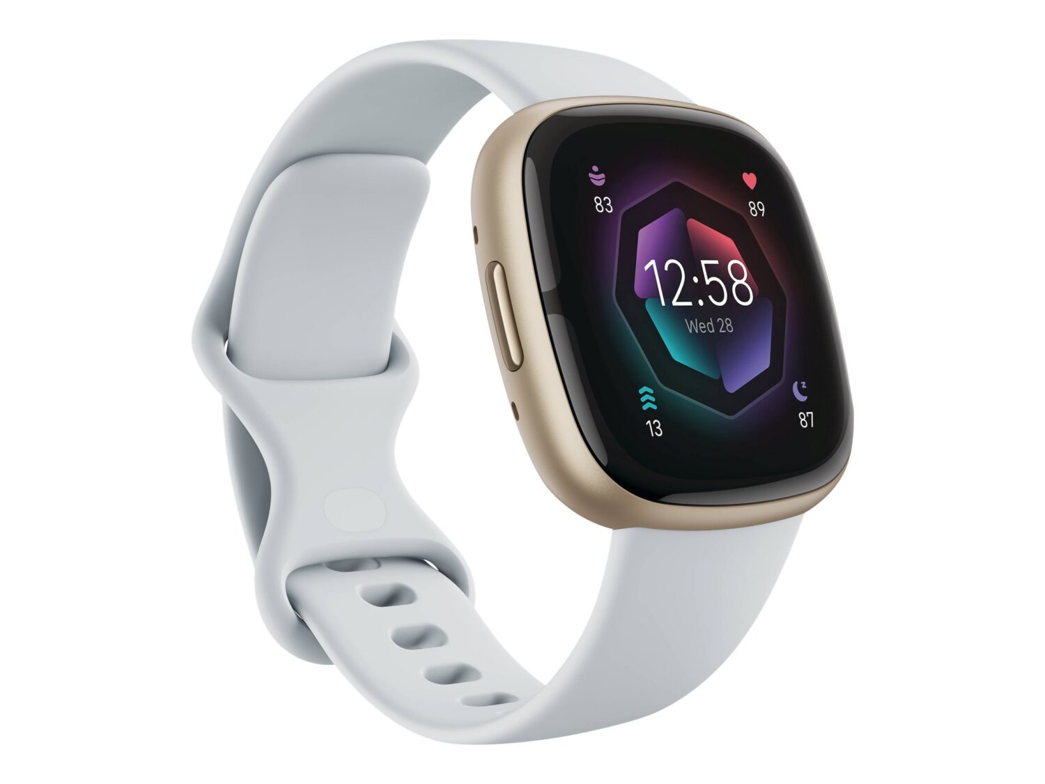 Sense 2 | Smart watch | NFC | GPS (satellite) | AMOLED | Touchscreen | Activity monitoring 24/7 | Waterproof | Bluetooth | Wi-Fi | Blue Mist/Soft Gold