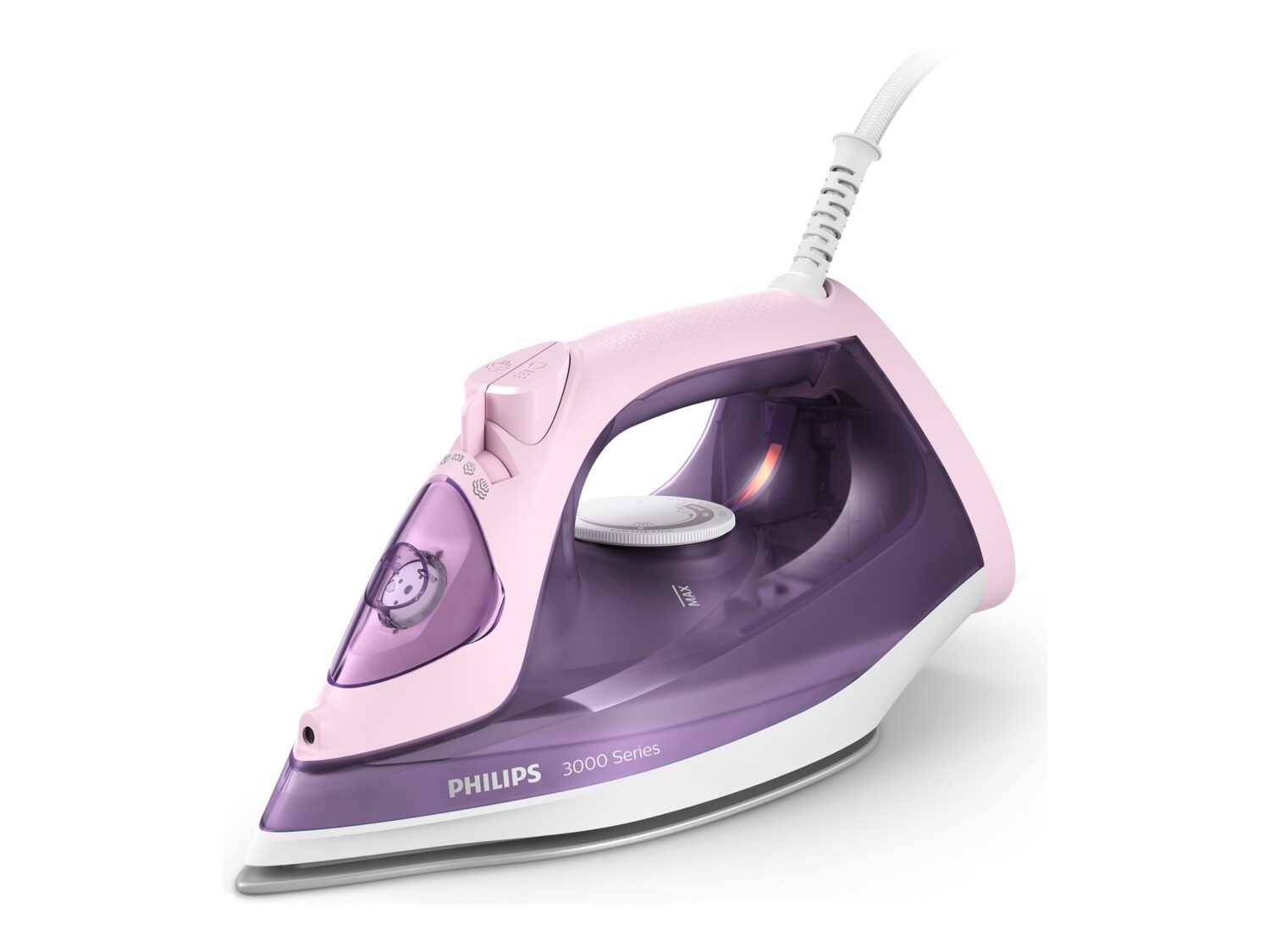 Philips | DST3020/30 | Steam Iron | 2200 W | Water tank capacity 300 ml | Continuous steam 35 g/min | Pink