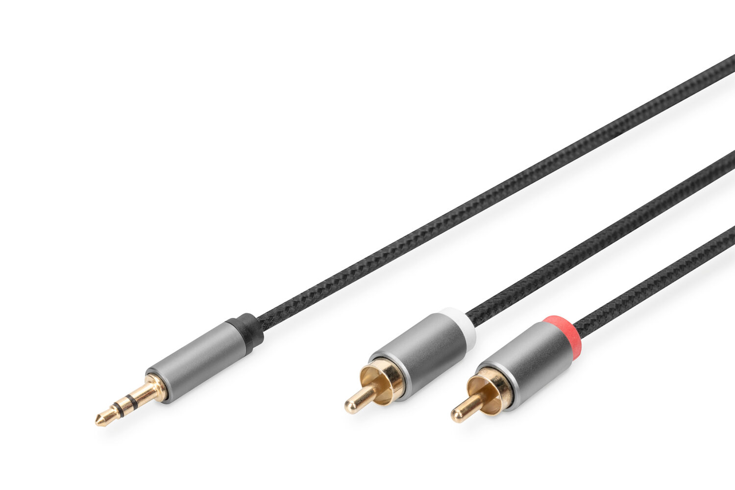 Digitus | Stereo 3.5mm to 2RCA Splitter Y, M to M | DB-510330-018-S | 3.5mm stereo | 2x RCA plug