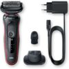 Braun | Shaver | 51-R1200s | Operating time (max) 50 min | Wet & Dry | Black/Red