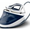 TEFAL | Steam Station Pro Express | GV9712E0 | 3000 W | 1.2 L | 7.7 bar | Auto power off | Vertical steam function | Calc-clean function | White/Blue