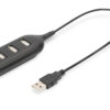 Digitus | USB 2.0 Hub, 4-Port, Bus Powered 4 X USB A/F AT Connected Cable | AB-50001-1 | USB 2.0 Hub