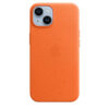 Apple | iPhone 14 Leather Case with MagSafe | Case with MagSafe | Apple | iPhone 14 | Leather | Orange