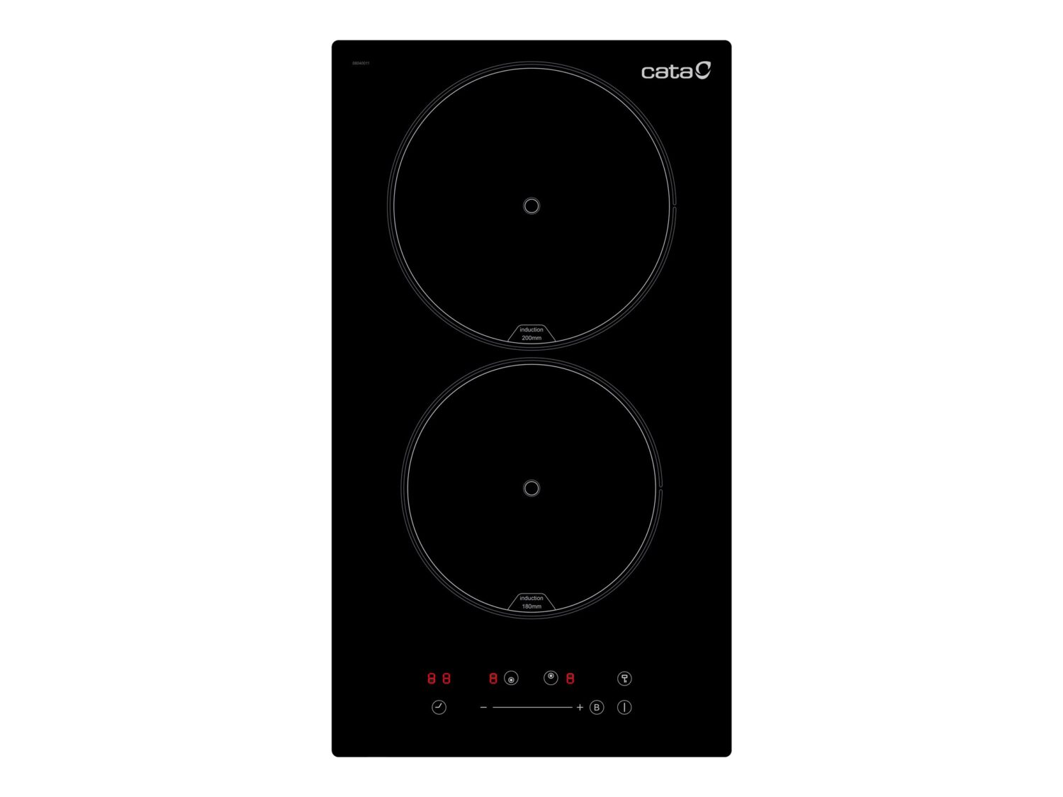 CATA | Hob | ISB 3102 BK | Induction | Number of burners/cooking zones 2 | Slider | Timer | Black