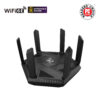 Wifi 6 802.11ax Tri-band Gigabit Gaming Router | RT-AXE7800 | 802.11ax | 574+4804+2402 Mbit/s | 10/100/1000 Mbit/s | Ethernet LAN (RJ-45) ports 4 | Mesh Support Yes | MU-MiMO Yes | No mobile broadband | Antenna type External