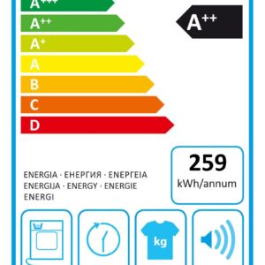 Bosch | Dryer Machine | WQG242AMSN Series 6 | Energy efficiency class A++ | Front loading | 9 kg | Sensitive dry | LED | Depth 61.3 cm | Steam function | White