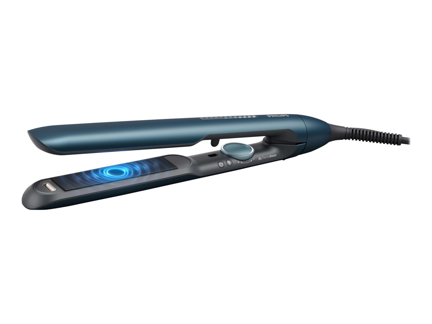 Philips | Hair Straitghtener | BHS732/00 7000 Series | Warranty 24 month(s) | Ceramic heating system | Ionic function | Display LED | Temperature (max) 230 °C | Number of heating levels 12 | Teal Metallic
