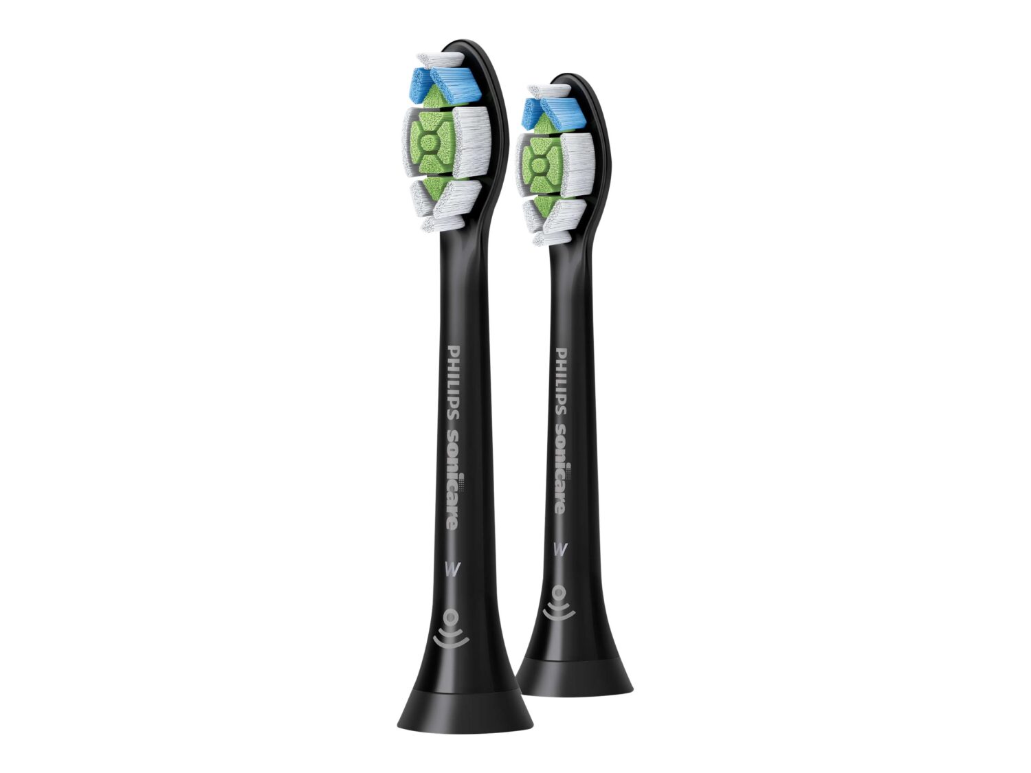 Philips | Standard Sonic Toothbrush Heads | HX6062/13 Sonicare W2 Optimal | Heads | For adults and children | Number of brush heads included 2 | Number of teeth brushing modes Does not apply | Sonic technology | Black