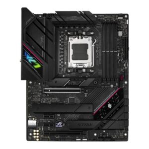 Asus | ROG STRIX B650E-F GAMING WIFI | Processor family AMD | Processor socket AM5 | DDR5 DIMM | Memory slots 4 | Supported hard disk drive interfaces 	SATA, M.2 | Number of SATA connectors 4 | Chipset  AMD B650 | ATX