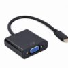 Cablexpert | USB Type-C to VGA adapter cable | A-CM-VGAF-01 | Black | USB Type-C | VGA | 0.15 m