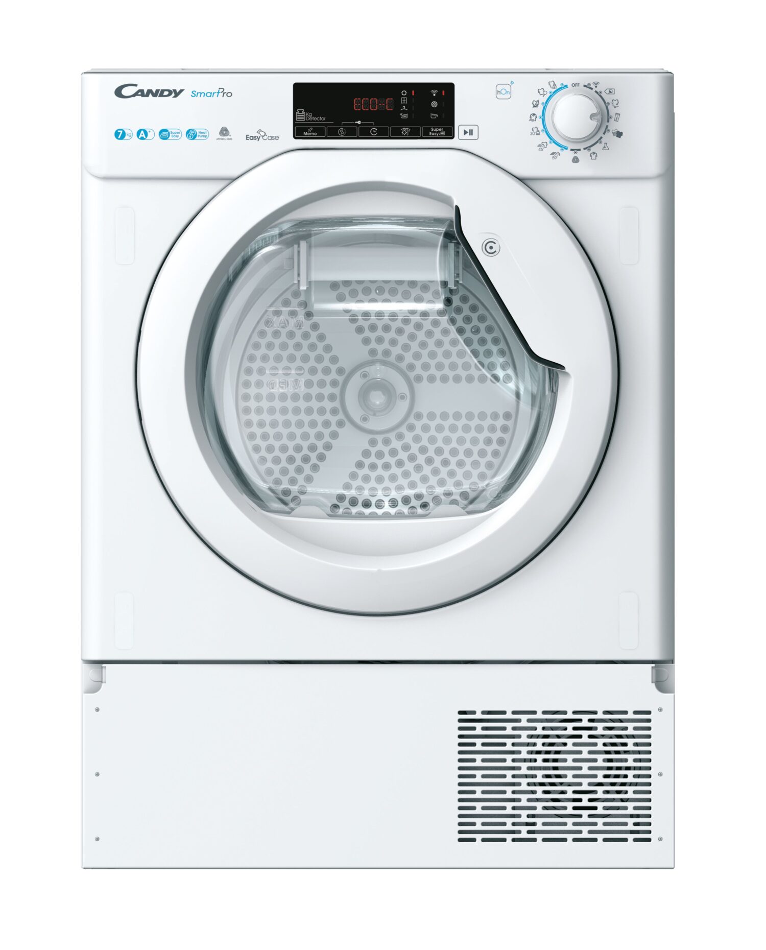 Candy | Dryer Machine | BCTD H7A1TE-S | Energy efficiency class A+ | Front loading | 7 kg | LCD | Depth 46.5 cm | Wi-Fi | White