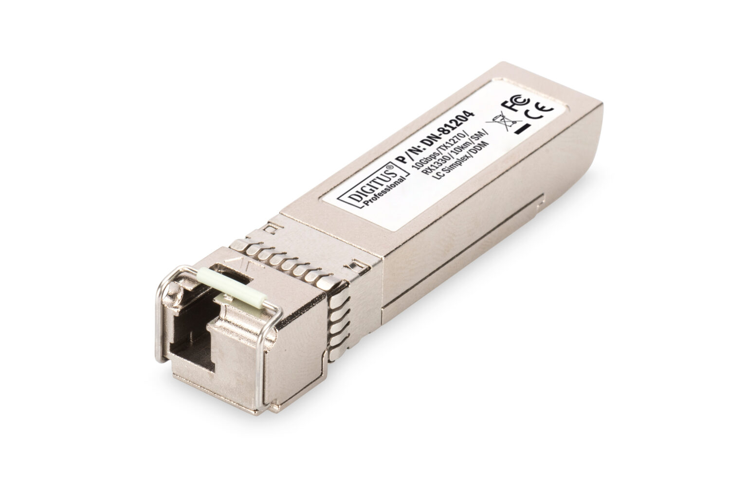 Digitus | 10G SFP+ Module | DN-81204 | Singlemode Fiber | LC Simplex | 10 Mbit/s | Wavelength 1270/1330  nm | Maximum transfer distance 10000 m