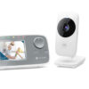 Motorola | Video Baby Monitor | VM482 2.4" | 2.4" LCD color display with 480 x 272px resolution; Room temperature monitoring; Infrared night vision; Infrared night vision; 2.4GHz FHSS wireless technology for in-home viewing; Digital zoom 2x; High sensitivity microphone; Rechargeable parent unit; Secure and private connection | White/Grey