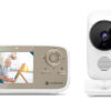 Motorola | Video Baby Monitor | VM483 2.8" | 2.8" LCD colour display with 480 x 272px resolution; 2.4 GHz FHSS Wireless technology for in-home viewing;  2.8" LCD colour display with 480 x 272px resolution 2.4 GHz FHSS Wireless technology for in-home viewing 2,000 mAh rechargeable battery with 5 hours playtime; Digital zoom x 2; Infrared night vision; Sound level indicator | White/Gold
