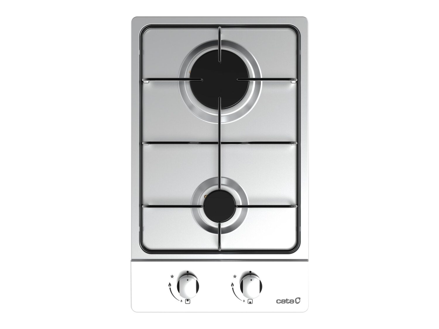 CATA | Hob | GI 3002 X | Gas | Number of burners/cooking zones 2 | Rotary knobs | Stainless steel