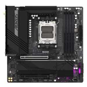 Gigabyte | B650M AORUS ELITE AX rev 1.3 | Processor family AMD | Processor socket AM5 | DDR5 DIMM | Supported hard disk drive interfaces 	SATA, M.2 | Number of SATA connectors 4