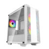 Deepcool | ARGB Micro-ATX CASE | CC360 | White | Mini-ITX / Micro-ATX | Power supply included No | ATX PS2 （maximum length: 160mm）