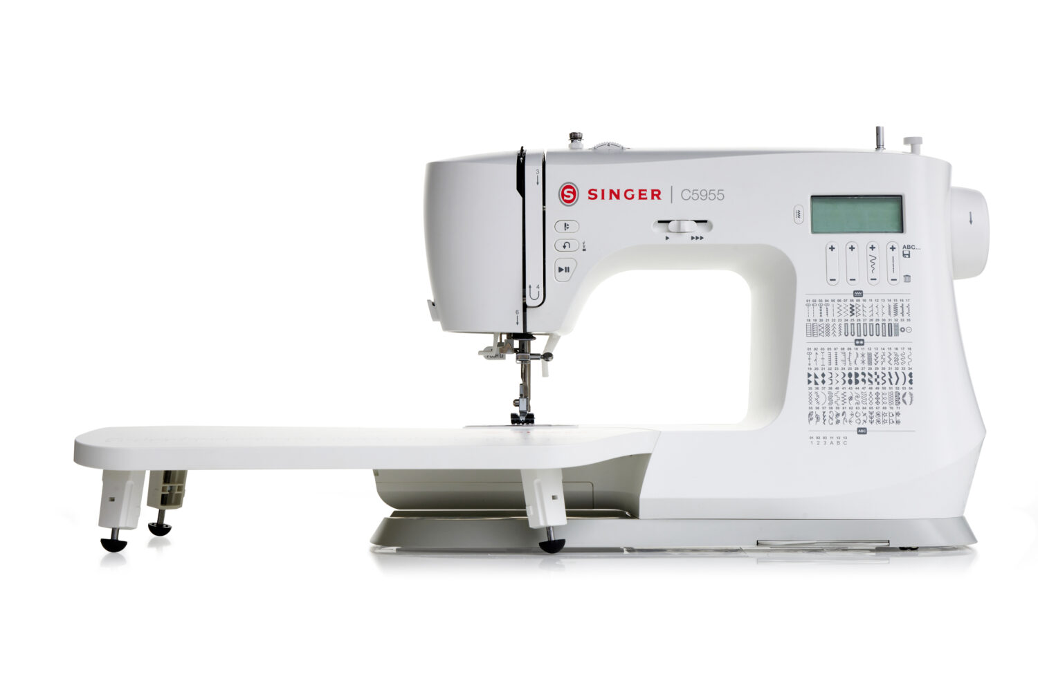 Singer | Sewing Machine | C5955 | Number of stitches 417 | Number of buttonholes 8 | White