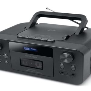 Muse | Portable CD Radio Cassette Recorder With Bluetooth | M-182 DB | AUX in | Black