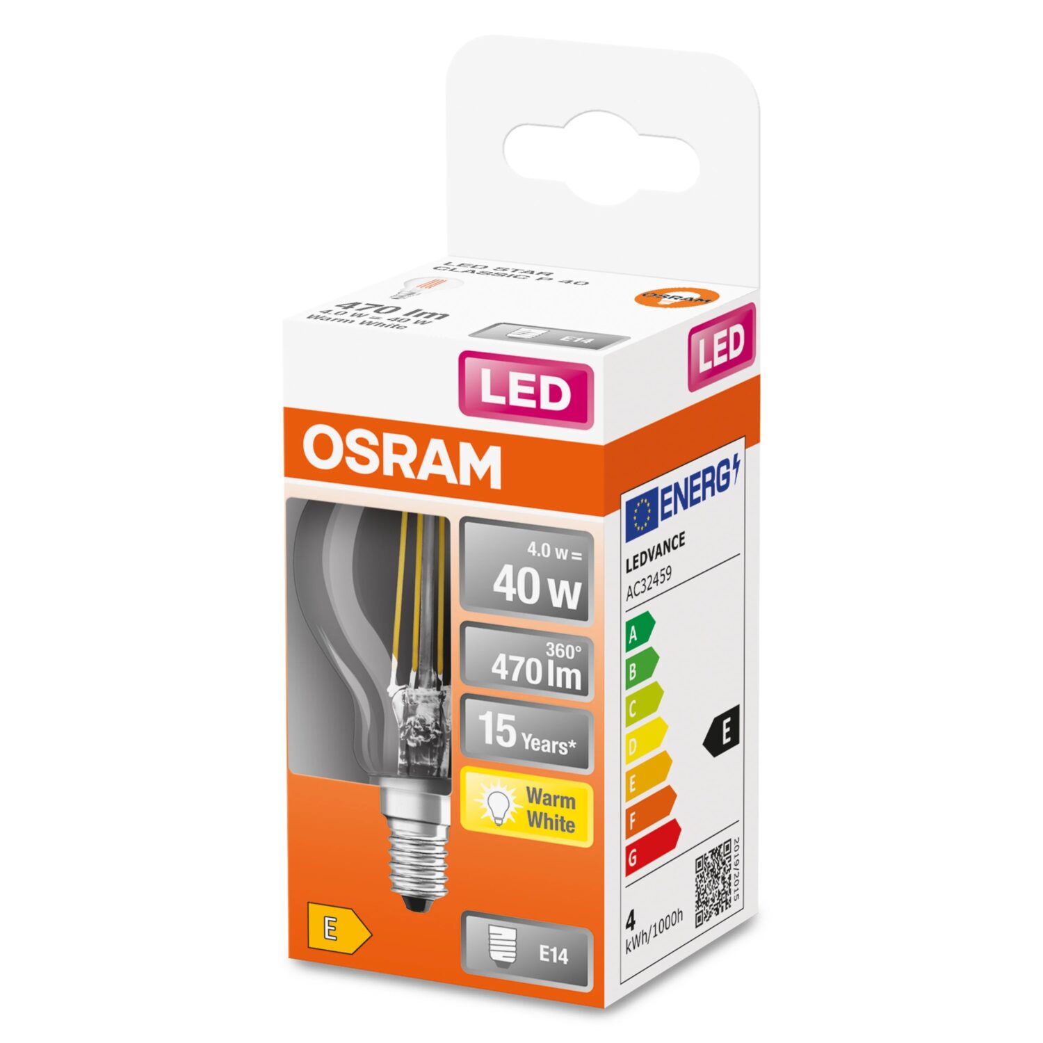 Parathom Classic P Filament | E14 | 4 W | Warm White