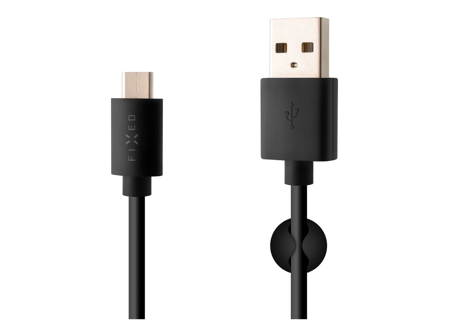 Fixed | Data And Charging Cable With USB/USB-C Connectors | Black
