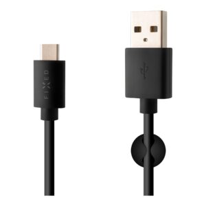 Fixed | Data And Charging Cable With USB/USB-C Connectors | Black