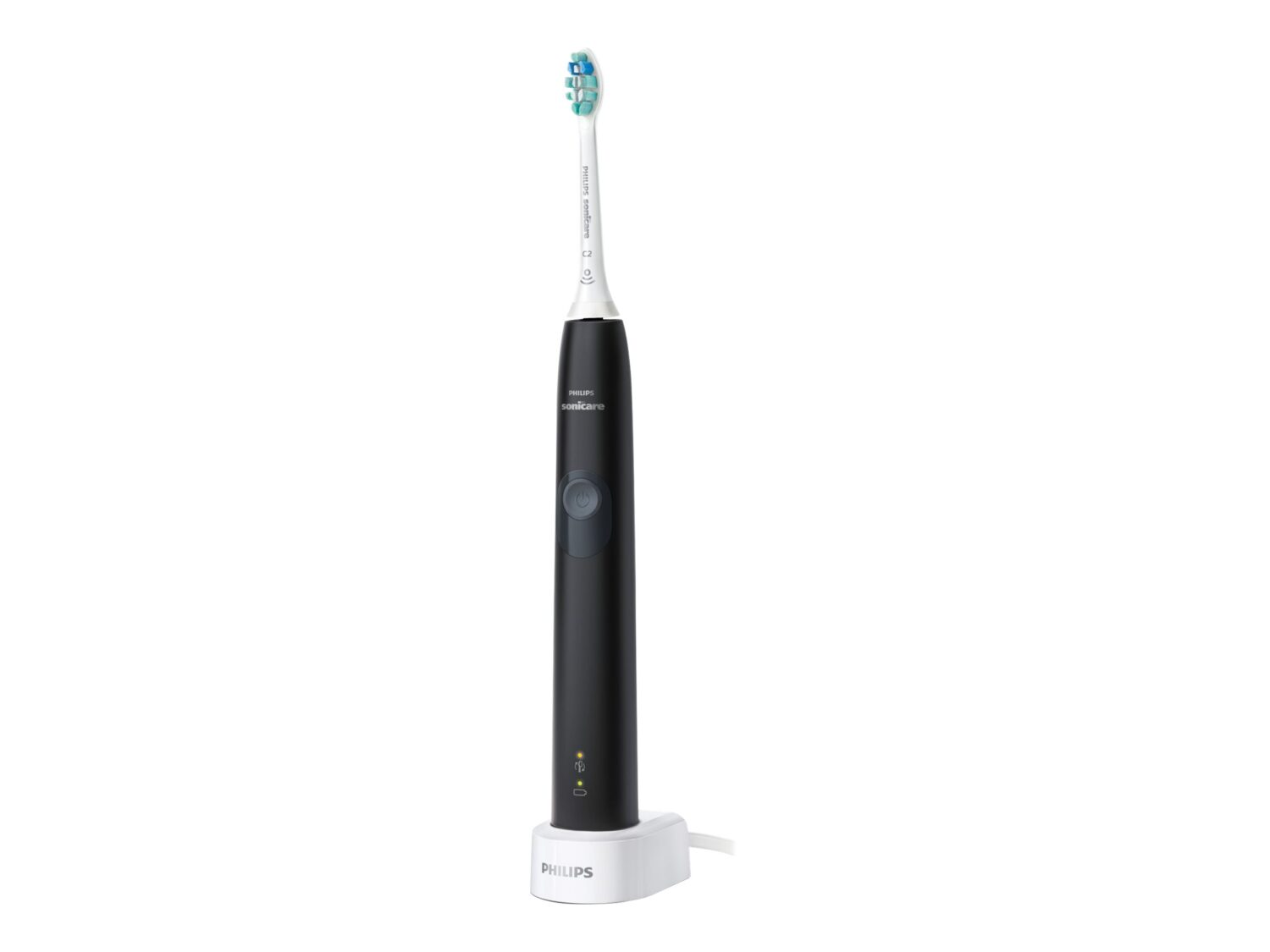 Philips | Electric Toothbrush with Pressure Sensor | HX6800/44 Sonicare ProtectiveClean 4300 | Rechargeable | For adults | Number of brush heads included 1 | Number of teeth brushing modes 1 | Sonic technology | Black/Grey