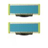 Philips | Replaceable blade (2 pcs) | QP225/50 OneBlade | Black/Green