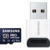 Samsung | MicroSD Card with Card Reader | PRO Ultimate | 128 GB | microSDXC Memory Card | Flash memory class U3, V30, A2