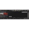 Samsung | 990 PRO | 4000 GB | SSD form factor M.2 2280 | Solid-state drive interface NVMe | Read speed 7450 MB/s | Write speed 6900 MB/s