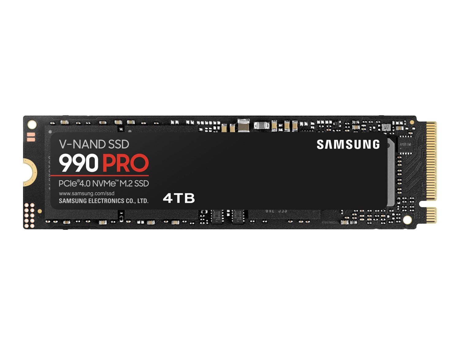 Samsung | 990 PRO | 4000 GB | SSD form factor M.2 2280 | Solid-state drive interface NVMe | Read speed 7450 MB/s | Write speed 6900 MB/s