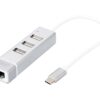 Digitus | USB Type-C 3-Port Hub + Fast Ethernet LAN Adapter | DA-70253