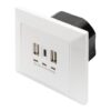 Digitus | Socket with USB A & USB-C Ports, flush mounted