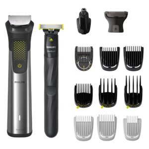 Philips | All-in-One Trimmer | MG9552/15 | Cordless | Wet & Dry | Number of length steps 27 | Silver/Black/Green