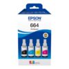 Epson 664 EcoTank 4-colour multipack | Epson C13T66464A | 664 EcoTank 4-colour multipack | Ink tank | Black, yellow, cyan, magenta