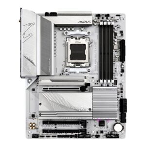 Gigabyte | B650 A ELITE AX ICE | Processor family AMD | Processor socket AM5 | DDR5 DIMM | Supported hard disk drive interfaces SATA, M.2 | Number of SATA connectors 4