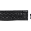 Logitech MK270 | Keyboard and Mouse Set | Wireless | US | Black