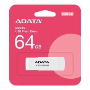 ADATA | USB Flash Drive | UC310 | 64 GB | USB 3.2 Gen1 | White