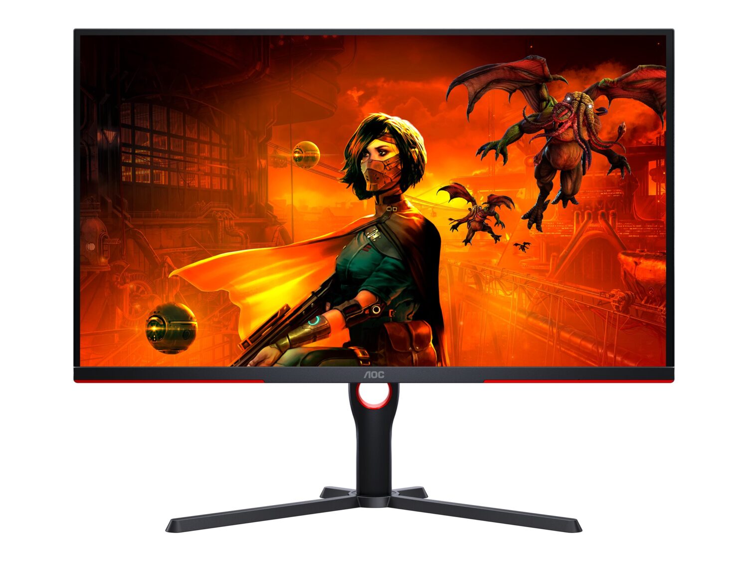 AOC | Monitor | U32G3X/BK | 31.5 " | IPS | 16:9 | 144 Hz | 1 ms | 3840 x 2160 pixels | 400 cd/m² | HDMI ports quantity 2 | Black